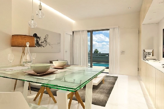 Reihenhaus in Formentera del Segura(Valencia) zu verkaufen, Wohnfläche 147 m², Zustand Erstbezug, Grundstück 140 m², 2 Schlafzimmer, 2 Badezimmer, Pool, ref.: HA-FRN-110-R01-5