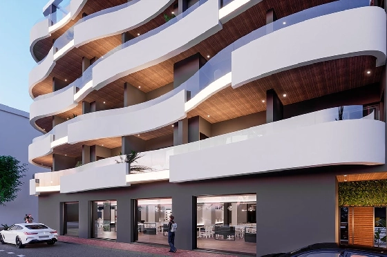 Etagen Apartment in Torrevieja zu verkaufen, Wohnfläche 82 m², Zustand Erstbezug, 2 Schlafzimmer, 2 Badezimmer, Pool, ref.: HA-TON-203-A01-3