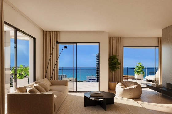 Apartment in Calpe(Calpe Town Centre) zu verkaufen, Wohnfläche 108 m², Klimaanlage, 2 Schlafzimmer, 2 Badezimmer, Pool, ref.: CA-A-1754-AMB-1