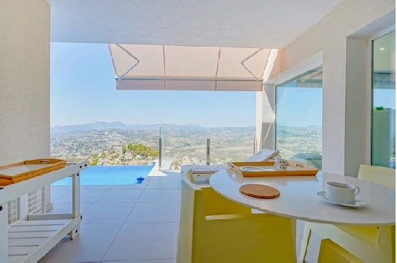 Villa in Benitachell(La Cumbre del Sol) zu verkaufen, Wohnfläche 140 m², Klimaanlage, Grundstück 1395 m², 2 Schlafzimmer, 2 Badezimmer, Pool, ref.: CA-H-1815-AMB-17