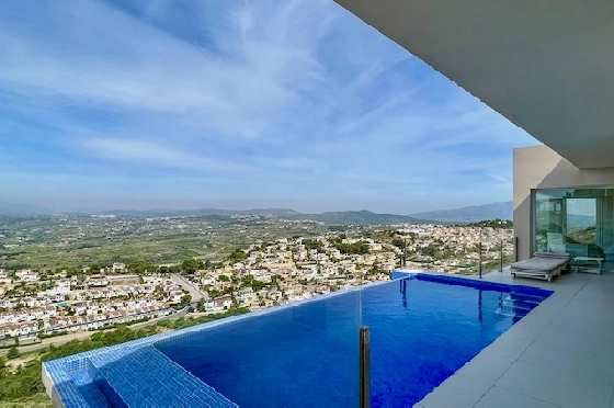 Villa in Benitachell(La Cumbre del Sol) zu verkaufen, Wohnfläche 140 m², Klimaanlage, Grundstück 1395 m², 2 Schlafzimmer, 2 Badezimmer, Pool, ref.: CA-H-1815-AMB-3