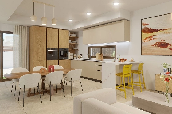 Villa in Algorfa zu verkaufen, Wohnfläche 198 m², Zustand Erstbezug, + fussboden, Klimaanlage, Grundstück 308 m², 3 Schlafzimmer, 2 Badezimmer, Pool, ref.: HA-ARN-109-E01-3