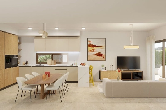 Villa in Algorfa zu verkaufen, Wohnfläche 198 m², Zustand Erstbezug, + fussboden, Klimaanlage, Grundstück 308 m², 3 Schlafzimmer, 2 Badezimmer, Pool, ref.: HA-ARN-109-E01-5