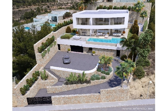 Villa in Calpe(Empedrola) zu verkaufen, Wohnfläche 335 m², Klimaanlage, Grundstück 1042 m², 4 Schlafzimmer, 4 Badezimmer, Pool, ref.: CA-H-1826-AMB-7
