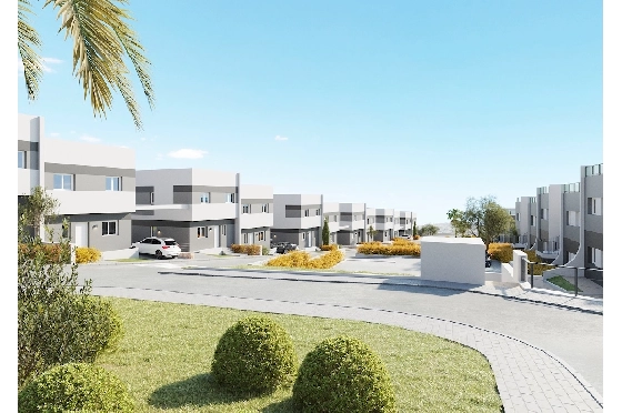 Stadthaus in Finestrat(Finestrat) zu verkaufen, Wohnfläche 128 m², Klimaanlage, Grundstück 275 m², 4 Schlafzimmer, 2 Badezimmer, Pool, ref.: CA-B-1828-AMB-17