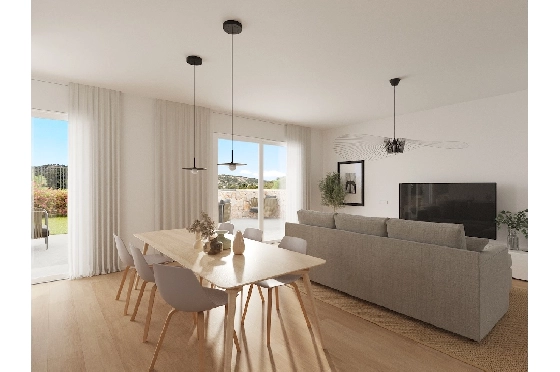 Stadthaus in Finestrat(Finestrat) zu verkaufen, Wohnfläche 128 m², Klimaanlage, Grundstück 275 m², 4 Schlafzimmer, 2 Badezimmer, Pool, ref.: CA-B-1828-AMB-5