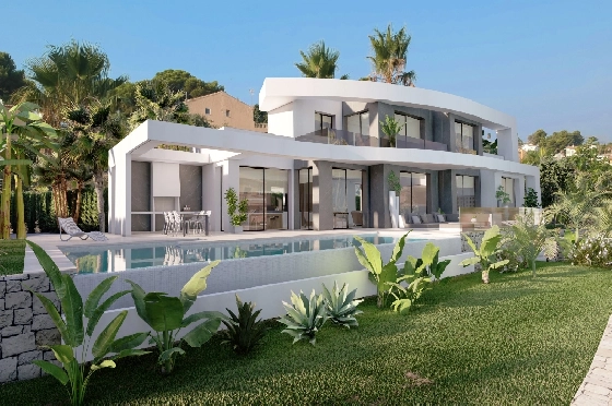 Villa in Benissa(La Fustera) zu verkaufen, Wohnfläche 621 m², Klimaanlage, Grundstück 1250 m², 4 Schlafzimmer, 6 Badezimmer, Pool, ref.: CA-H-1834-AMB-1