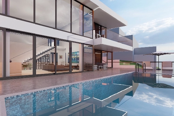 Villa in Benitachell(La Cumbre del Sol) zu verkaufen, Wohnfläche 511 m², Klimaanlage, Grundstück 745 m², 3 Schlafzimmer, 4 Badezimmer, Pool, ref.: CA-H-1871-AMBI-2