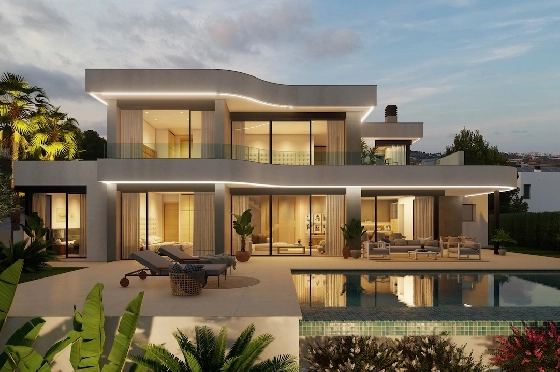 Villa in Moraira(Benimeit) zu verkaufen, Wohnfläche 295 m², Klimaanlage, Grundstück 811 m², 4 Schlafzimmer, 4 Badezimmer, Pool, ref.: CA-H-1890-AMB-7