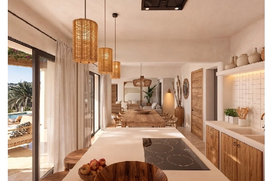 Villa in Benissa(San Jaime) zu verkaufen, Wohnfläche 296 m², Klimaanlage, Grundstück 839 m², 4 Schlafzimmer, 4 Badezimmer, Pool, ref.: CA-H-1891-AMBI-2