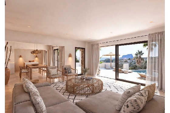 Villa in Benissa(San Jaime) zu verkaufen, Wohnfläche 296 m², Klimaanlage, Grundstück 839 m², 4 Schlafzimmer, 4 Badezimmer, Pool, ref.: CA-H-1891-AMBI-4