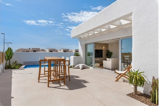 Villa in Los Alcazares zu verkaufen, Wohnfläche 115 m², Zustand Erstbezug, Grundstück 217 m², 3 Schlafzimmer, 2 Badezimmer, Pool, ref.: HA-LAN-434-E01-3