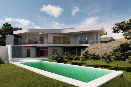 Villa in Javea(Tosalet) zu verkaufen, Wohnfläche 350 m², Klimaanlage, Grundstück 1000 m², 4 Schlafzimmer, 4 Badezimmer, Pool, ref.: CA-H-1897-AMB-1