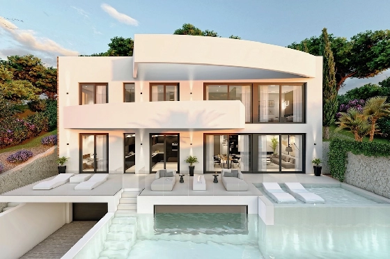 Villa in Altea(Sierra de Altea) zu verkaufen, Wohnfläche 500 m², Klimaanlage, Grundstück 1270 m², 4 Schlafzimmer, 4 Badezimmer, Pool, ref.: CA-H-1718-AMBI-19