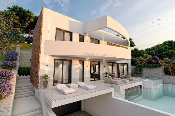 Villa in Altea(Sierra de Altea) zu verkaufen, Wohnfläche 500 m², Klimaanlage, Grundstück 1270 m², 4 Schlafzimmer, 4 Badezimmer, Pool, ref.: CA-H-1718-AMBI-2