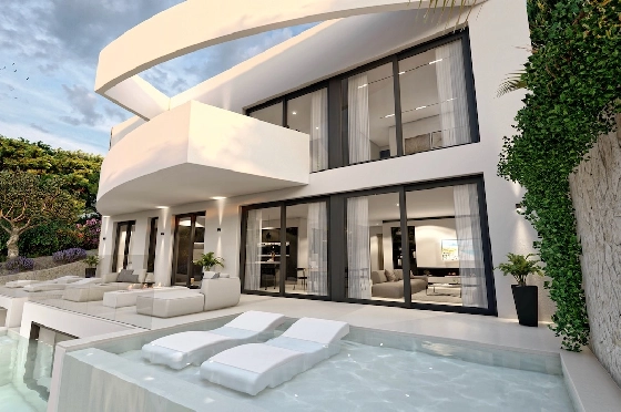 Villa in Altea(Sierra de Altea) zu verkaufen, Wohnfläche 500 m², Klimaanlage, Grundstück 1270 m², 4 Schlafzimmer, 4 Badezimmer, Pool, ref.: CA-H-1718-AMBI-3