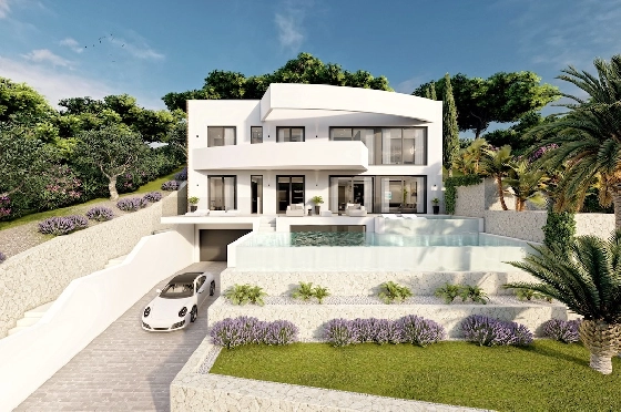 Villa in Altea(Sierra de Altea) zu verkaufen, Wohnfläche 500 m², Klimaanlage, Grundstück 1270 m², 4 Schlafzimmer, 4 Badezimmer, Pool, ref.: CA-H-1718-AMBI-4
