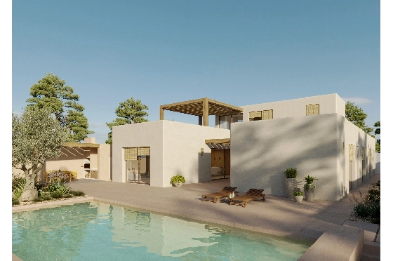 Villa in Moraira(Solpark) zu verkaufen, Wohnfläche 212 m², Klimaanlage, Grundstück 985 m², 5 Schlafzimmer, 4 Badezimmer, Pool, ref.: CA-H-1748-AMBI-1