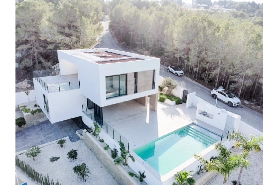 Villa in Moraira(Benimeit) zu verkaufen, Wohnfläche 396 m², Klimaanlage, Grundstück 795 m², 4 Schlafzimmer, 5 Badezimmer, Pool, ref.: CA-H-1749-AMBI-13