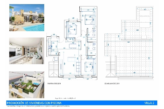 Doppelhaushälfte in San Fulgencio zu verkaufen, Wohnfläche 180 m², Zustand Erstbezug, Klimaanlage, Grundstück 241 m², 3 Schlafzimmer, 2 Badezimmer, Pool, ref.: HA-MAN-300-D01-11