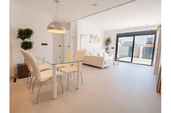 Doppelhaushälfte in San Fulgencio zu verkaufen, Wohnfläche 180 m², Zustand Erstbezug, Klimaanlage, Grundstück 241 m², 3 Schlafzimmer, 2 Badezimmer, Pool, ref.: HA-MAN-300-D01-3
