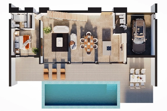 Villa in Calpe(Calpe Town Centre) zu verkaufen, Wohnfläche 284 m², Klimaanlage, Grundstück 967 m², 3 Schlafzimmer, 3 Badezimmer, Pool, ref.: CA-H-1910-AMBI-12