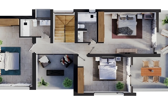 Villa in Calpe(Carrio) zu verkaufen, Wohnfläche 221 m², Klimaanlage, Grundstück 800 m², 3 Schlafzimmer, 3 Badezimmer, Pool, ref.: CA-H-1911-AMB-10