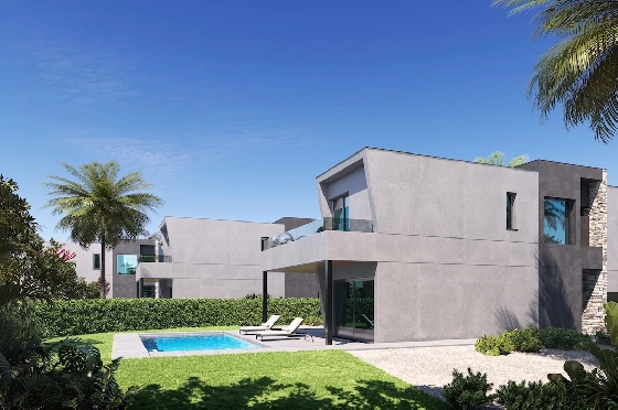 Villa in Calpe(Carrio) zu verkaufen, Wohnfläche 221 m², Klimaanlage, Grundstück 800 m², 3 Schlafzimmer, 3 Badezimmer, Pool, ref.: CA-H-1911-AMB-3