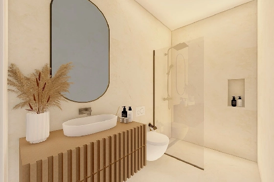 Reihenhaus in Santiago de la Ribera zu verkaufen, Wohnfläche 125 m², Zustand Erstbezug, Grundstück 131 m², 3 Schlafzimmer, 2 Badezimmer, Pool, ref.: HA-SRN-122-R02-10