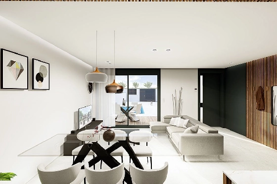 Reihenhaus in Pilar de la Horadada zu verkaufen, Wohnfläche 195 m², Zustand Erstbezug, 3 Schlafzimmer, 3 Badezimmer, Pool, ref.: HA-PIN-164-R01-4