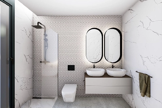 Reihenhaus in Pilar de la Horadada zu verkaufen, Wohnfläche 195 m², Zustand Erstbezug, 3 Schlafzimmer, 3 Badezimmer, Pool, ref.: HA-PIN-164-R01-9