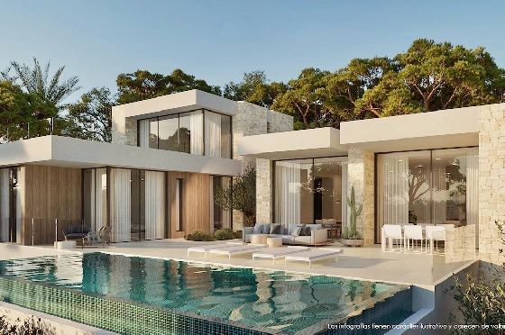 Villa in Moraira(San Jaime) zu verkaufen, Wohnfläche 351 m², Klimaanlage, Grundstück 1021 m², 3 Schlafzimmer, 3 Badezimmer, Pool, ref.: CA-H-1916-AMB-1