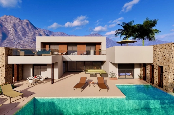 Villa in Moraira(La Sabatera) zu verkaufen, Wohnfläche 350 m², Klimaanlage, Grundstück 983 m², 3 Schlafzimmer, 3 Badezimmer, Pool, ref.: CA-H-1917-AMB-2