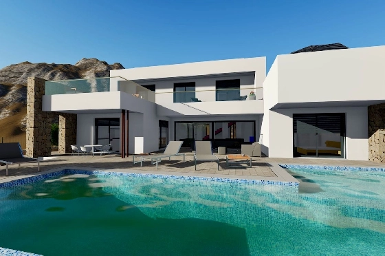 Villa in Moraira(La Sabatera) zu verkaufen, Wohnfläche 350 m², Klimaanlage, Grundstück 983 m², 3 Schlafzimmer, 3 Badezimmer, Pool, ref.: CA-H-1917-AMB-4