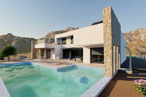 Villa in Moraira(La Sabatera) zu verkaufen, Wohnfläche 350 m², Klimaanlage, Grundstück 983 m², 3 Schlafzimmer, 3 Badezimmer, Pool, ref.: CA-H-1917-AMB-7