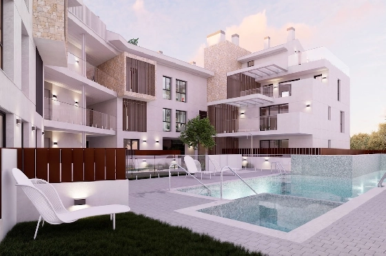 Apartment in Javea(El Arenal) zu verkaufen, Wohnfläche 98 m², Klimaanlage, 2 Schlafzimmer, 2 Badezimmer, Pool, ref.: CA-A-1919-AMBI-1