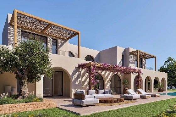 Villa in Moraira(Pinar del Advocat) zu verkaufen, Wohnfläche 229 m², Klimaanlage, Grundstück 1018 m², 4 Schlafzimmer, 4 Badezimmer, Pool, ref.: CA-H-1920-AMB-1