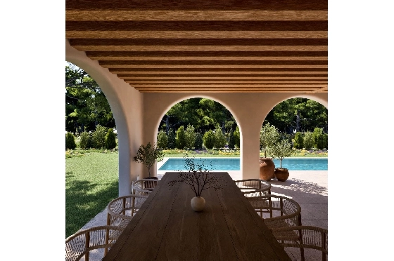 Villa in Moraira(Pinar del Advocat) zu verkaufen, Wohnfläche 229 m², Klimaanlage, Grundstück 1018 m², 4 Schlafzimmer, 4 Badezimmer, Pool, ref.: CA-H-1920-AMB-5