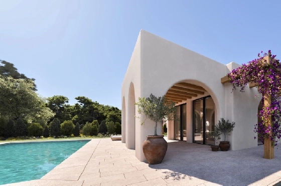 Villa in Moraira(Pinar del Advocat) zu verkaufen, Wohnfläche 229 m², Klimaanlage, Grundstück 1018 m², 4 Schlafzimmer, 4 Badezimmer, Pool, ref.: CA-H-1920-AMB-7