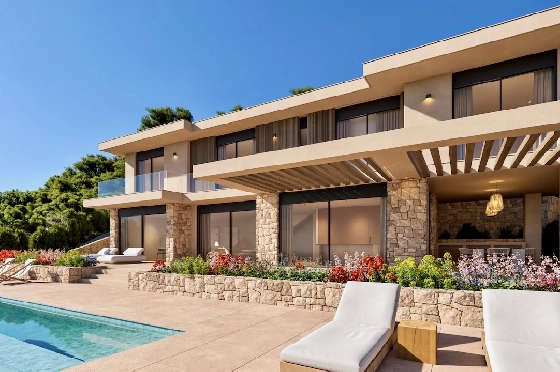 Villa in Javea(Costa Nova) zu verkaufen, Wohnfläche 231 m², Klimaanlage, Grundstück 1305 m², 4 Schlafzimmer, 3 Badezimmer, Pool, ref.: CA-H-1922-AMB-2