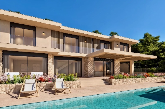 Villa in Javea(Costa Nova) zu verkaufen, Wohnfläche 231 m², Klimaanlage, Grundstück 1305 m², 4 Schlafzimmer, 3 Badezimmer, Pool, ref.: CA-H-1922-AMB-3