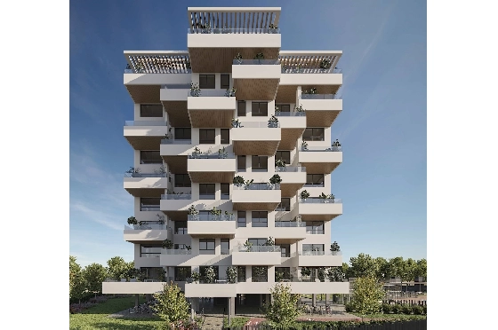 Apartment in Calpe(Les Bassetes) zu verkaufen, Wohnfläche 112 m², Klimaanlage, 3 Schlafzimmer, 2 Badezimmer, Pool, ref.: CA-A-1888-AMB-12
