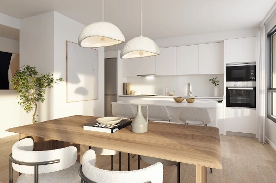 Apartment in Calpe(Les Bassetes) zu verkaufen, Wohnfläche 112 m², Klimaanlage, 3 Schlafzimmer, 2 Badezimmer, Pool, ref.: CA-A-1888-AMB-4