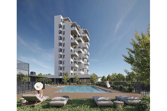 Apartment in Calpe(Les Bassetes) zu verkaufen, Wohnfläche 94 m², Klimaanlage, 2 Schlafzimmer, 2 Badezimmer, Pool, ref.: CA-A-1889-AMB-1