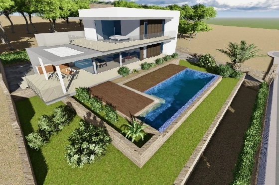 Villa in Moraira(Benimeit) zu verkaufen, Wohnfläche 319 m², Grundstück 898 m², 4 Schlafzimmer, 4 Badezimmer, Pool, ref.: CA-H-1930-AMB-1
