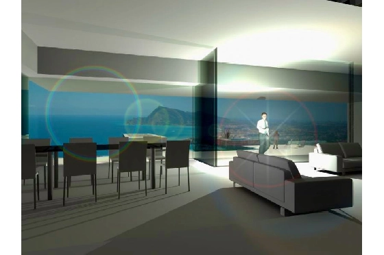 Villa in Moraira(La Sabatera) zu verkaufen, Wohnfläche 493 m², Klimaanlage, Grundstück 1520 m², 3 Schlafzimmer, 3 Badezimmer, Pool, ref.: CA-H-1932-AMBI-10