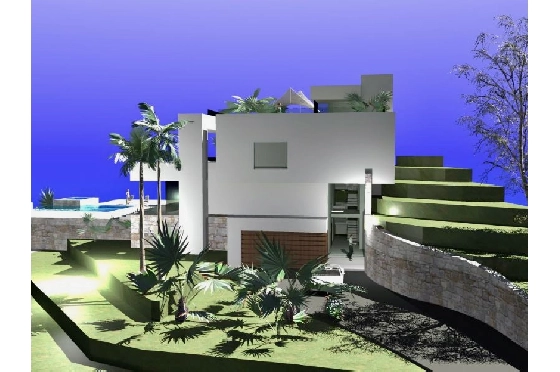 Villa in Moraira(La Sabatera) zu verkaufen, Wohnfläche 493 m², Klimaanlage, Grundstück 1520 m², 3 Schlafzimmer, 3 Badezimmer, Pool, ref.: CA-H-1932-AMBI-4