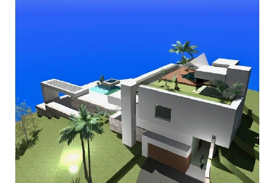 Villa in Moraira(La Sabatera) zu verkaufen, Wohnfläche 493 m², Klimaanlage, Grundstück 1520 m², 3 Schlafzimmer, 3 Badezimmer, Pool, ref.: CA-H-1932-AMBI-5