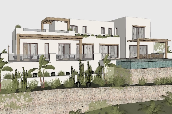 Villa in Benissa(Pedramala) zu verkaufen, Wohnfläche 394 m², Klimaanlage, Grundstück 1142 m², 4 Schlafzimmer, 4 Badezimmer, Pool, ref.: CA-H-1933-AMB-1