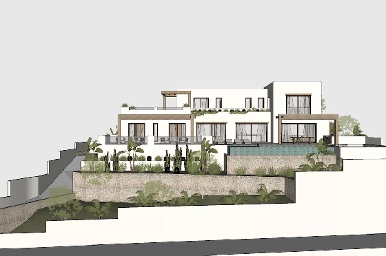 Villa in Benissa(Pedramala) zu verkaufen, Wohnfläche 394 m², Klimaanlage, Grundstück 1142 m², 4 Schlafzimmer, 4 Badezimmer, Pool, ref.: CA-H-1933-AMB-3